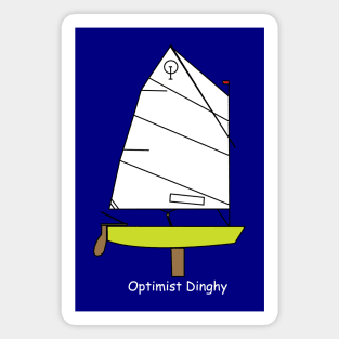 Optimist Sailing Dinghy Lt. Green Magnet